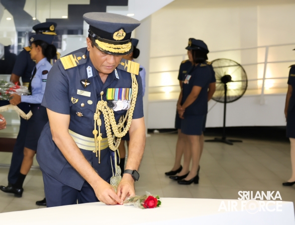 SLAF FALLEN WAR HEROES HONOURED AT THE WAR HEROES MONUMENT SLAF TRADE TRAINING SCHOOL, EKALA